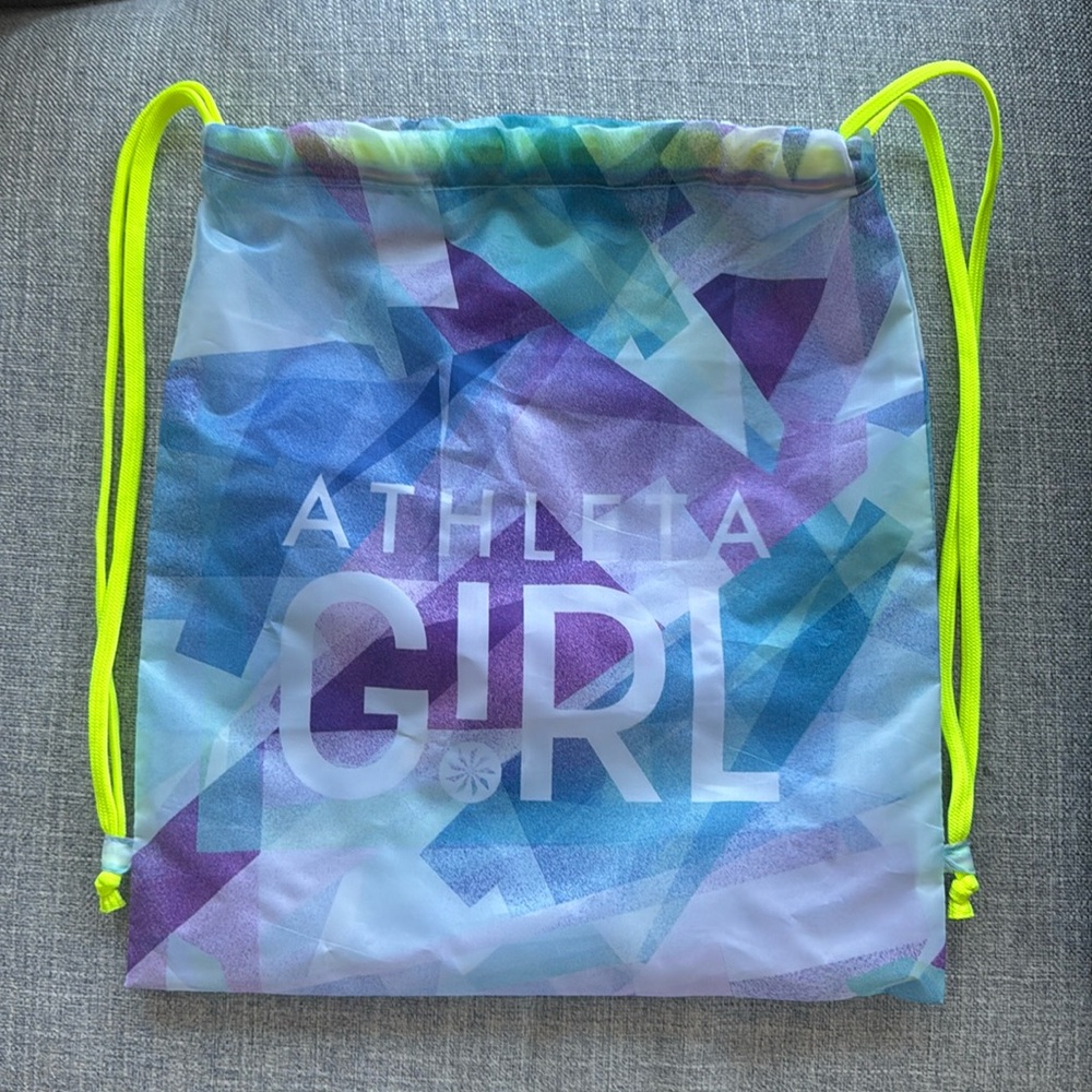 Athleta Girl Drawstring Bag Cinch Travel Gym Beach
